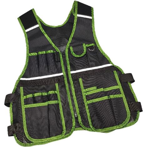 Gilet porte-outils en tissu renforcé avec de multiples poches et des (1/5)