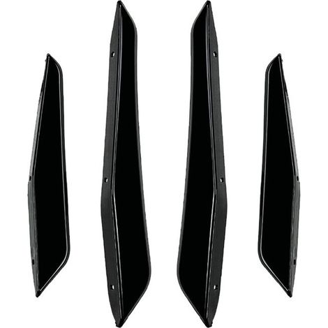 Spoilers laterales del parachoques delantero, faros antiniebla y molduras de los spoilers laterales para BMW Serie 2 M2 G87 (modelos de 2023 en adelante), color negro brillante.