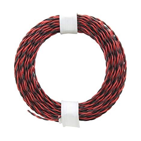 DONAU ELEKTRONIK 210 EXTRA FINE DOUBLE FIL, ROUGE/NOIR, 10 M DONAU ELEKTRONIK GMBH DONAU ELEKTRONIK 210-10