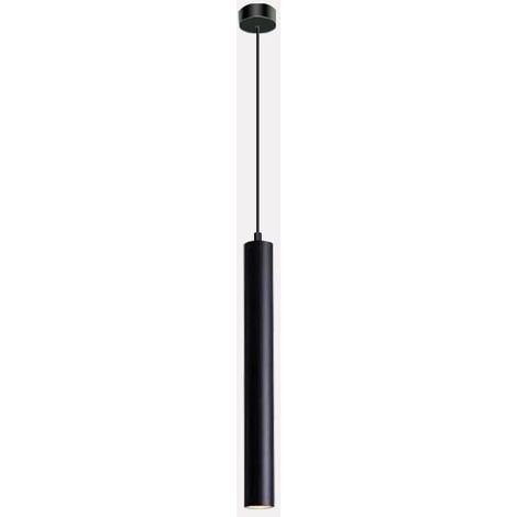 Lampe À Suspension Cylindre - Ø4x30 5cm - LED COB 5W 3000K - Pour Cuisine Île Salon Chambre Bureau - Câble Réglable 120cm - 1 Pièce (1/5)