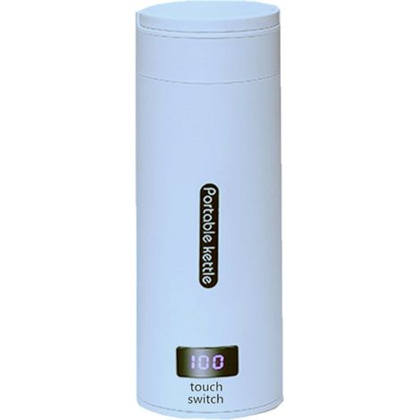 Bouilloire électrique de voyage compacte, 220 V 300 W, chauffe-théière rapide avec réglage de la température et arrêt automatique - bleue