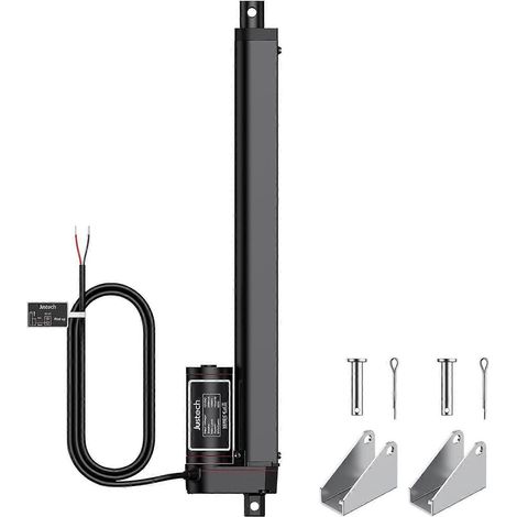 Justech Linearantriebsmotor, Hochleistungs-Gleichstrommotor 12 V mit Montagehalterungen für Auto, Wohnmobil, elektrische Türöffner, Industriemaschinen, Landwirtschaftsmaschinen, Schiffe (1/4)