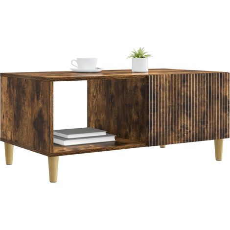 Maison Exclusive - Tavolino da salotto Rovere Fumo 90 x 50 x 40 cm