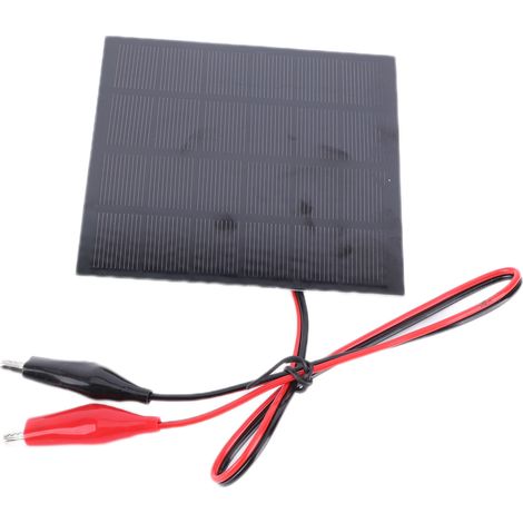 2W 6V Solarmodul mit Klemme DIY Solarladeplatine für Spielzeuglampen (1/5)