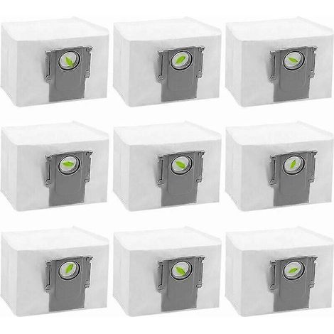 Sac à poussière pour aspirateur robot Roborock S7 MaxV Ultra/S7 Pro Ultra/Q5/Q5+/Q5+ Plus/Q7/Q7+/Q7 Max/Q7 Max+, accessoires de remplacement grande capacité. (1/4)