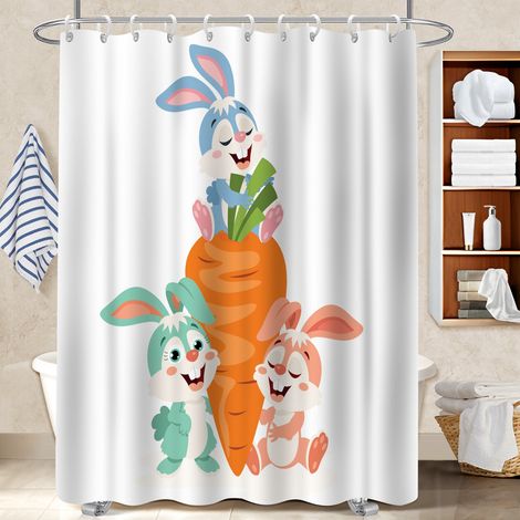Rideau douche polyester 180x180 antifongique rideau étanche pour cabine de douche (1/5)