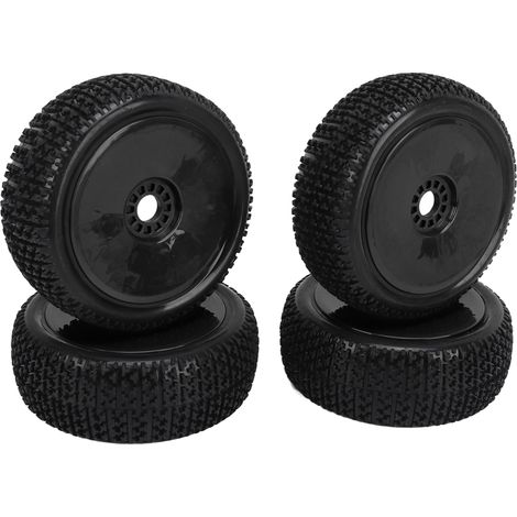 4 pneus de remplacement en caoutchouc noir pour véhicule tout-terrain RC 1/8, accessoire compatible HPI, pneus de roue de camion RC. (1/5)