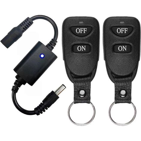 Interrupteur à distance sans fil DC3,7V-12V, relais de commande d'alimentation marche/arrêt pour lampe de lecture à bande lumineuse LED, micro-interrupteur (1/5)