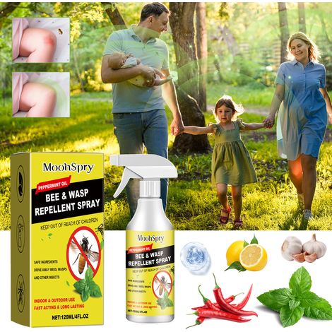 Insektenschutzspray für den Außenbereich – schützt vor Wespen und Insekten, langanhaltend, praktisches Spray – 120 ml -- DE (1/5)