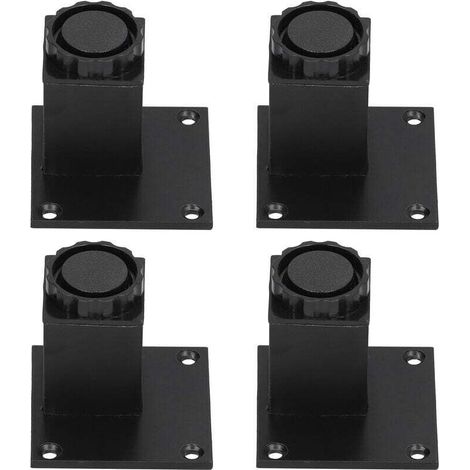 4 pièces/ensemble jambe de meuble réglable en hauteur en alliage d'aluminium Support carré pour canapé Cabinet60mm
