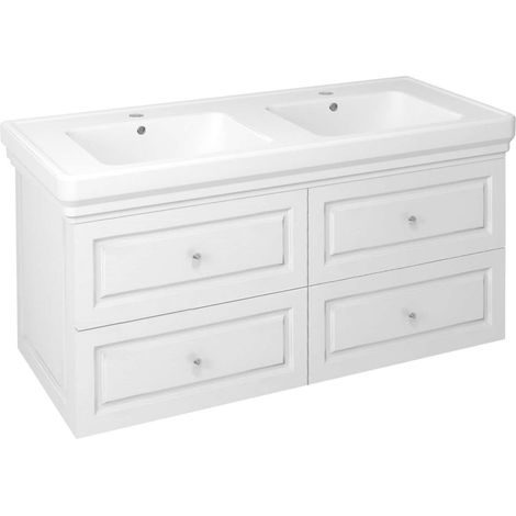 Sapho Violeta - Mobile lavabo, 116x52x49 cm, 4 cassetti, bianco VI125-3131