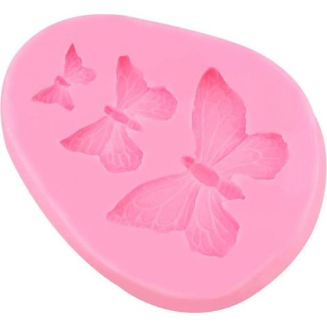 Moule En Silicone Forme De Papillon - Pour Gateaux Chocolat Bonbons Fondant - Cuisine DIY Decoration Mariage Fete - 1 Piece