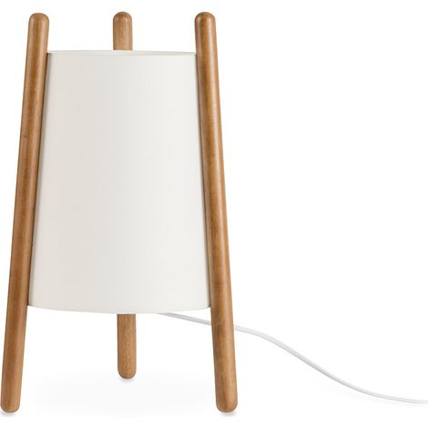 Lámpara de mesa con trípode Woody de LEDS C4 Madera de roble, beige E27 (1/4)