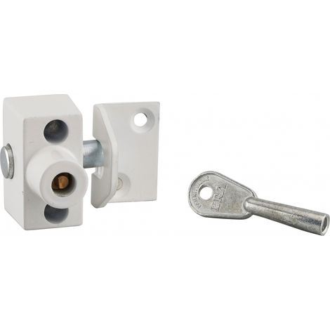 Chiavistello universale nichelato per finestre in legno o metallo, 1 chiave – THIRARD (1/2)
