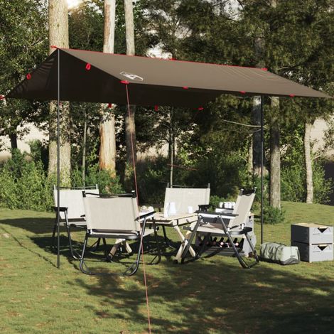 Lona de camping vidaXL, marrón, 366 x 306 cm, impermeable (1/5)