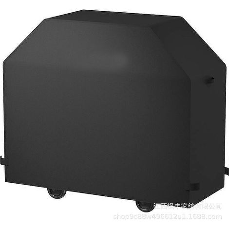 Housse pour barbecue d'extérieur, housse imperméable robuste pour barbecue à gaz de 58 pouces, housse résistante aux intempéries et à la poussière, polyester noir, 552342 pouces (14058107cm). (1/5)