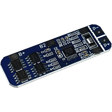 Carte de protection pour batterie au lithium 18650 12V à 3 cellules, protection contre la surcharge et la décharge excessive à 11,1V et 12,6V, protection contre les courants de crête jusqu'à 10A. (1/2)
