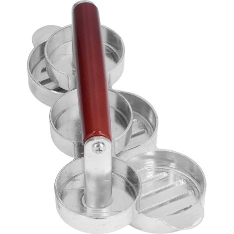 Mini presse à hamburgers, idéale pour les pique-niques, le camping et les barbecues en plein air. (1/5)