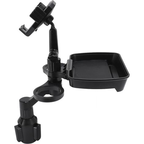Porte-Traits de Tasse pour Voiture, Exposant de Porte-gobelet à Voiture Détachable à 360 ° Rotatif, avec Tapis de Tapis et Porte-téléphonie Cellulaire, Organisateur de Voitures (1/5)