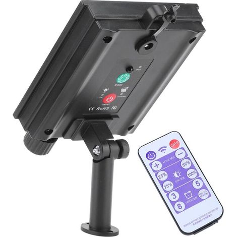 Contrôleur de Guirlande Lumineuse Solaire, Lampe À Batterie Solaire, Boîtier de Télécommande Automatique, Panneau D’Entraînement de Luminance Réglable Étanche, pour Led Extérieures (Sortie 24V)