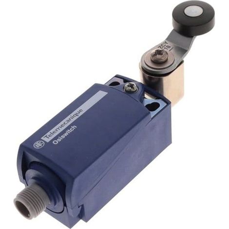 Interrupteur limite levier galet thermoplastique 1NC+1NO action brusque - XCKP2118M12 (1/2)