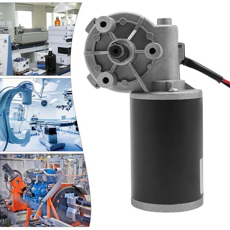 24V 45W, moteur continu, moteur d'engrenage, moteur d'engrenage à ver électrique 220RPM (1/5)