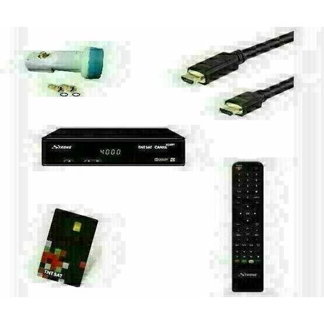 STRONG SRT 7404 Récepteur Satellite + Cable HDMI + LNB Haute Definition