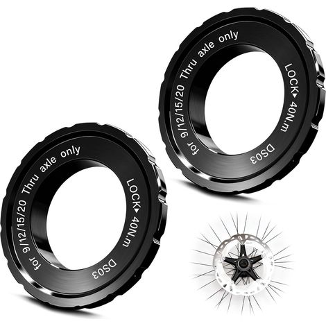 Centerlock-Set mit 2 Sicherungsringen für Shimano-Fahrradbremsscheiben – Centerlock-Werkzeug – Bremsscheibe für Shimano – 44 x 26 x 8 mm – Fahrradnabenadapter (1/5)
