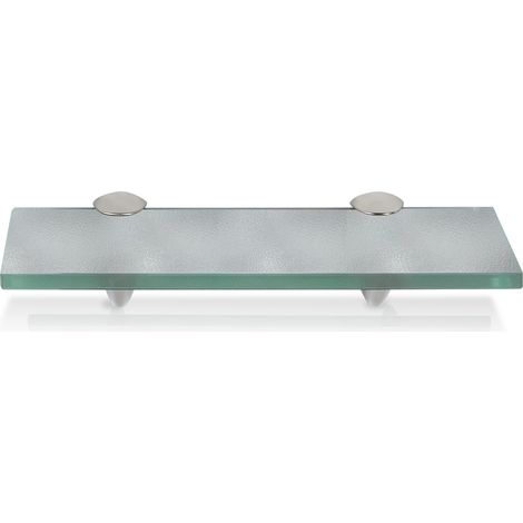 Jopassy Ripiano, Ripiano a parete, Ripiano in vetro, Contenitore in vetro satinato 30 x 10 cm (1/5)