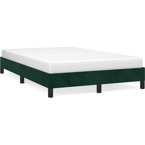 Maison Exclusive - Giroletto senza Materasso Verde Scuro 120x190 cm Velluto (1/5)