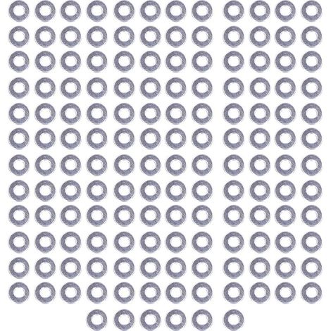 150 rondelles plates DIN125 M4 - Kit boulons acier inox A2-70 pour atelier (1/5)