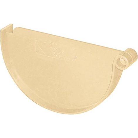 First Plast – Raccord pour gouttière PVC 25cm – Couleur sable – Résistant aux intempéries – Assemblage par collage (1/4)