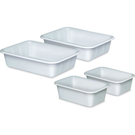 BRB Lot de 4 bacs en plastique alimentaire 2 x 12 l 2 x 25 l