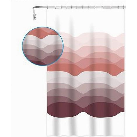 TRADE SHOP - Tenda Per Doccia Vasca Bagno Con 12 Ganci Gradazioni Di Colore 240 X 200cm 87574 - (1/2)