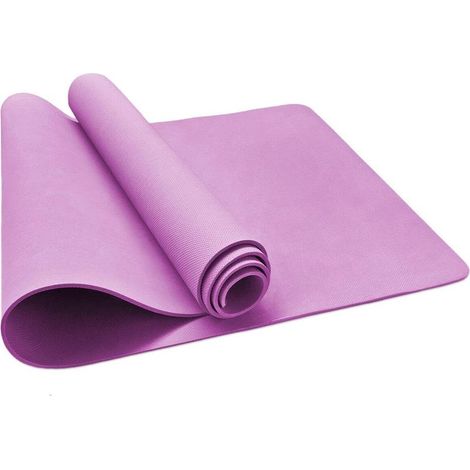 Tapis de Fitness Gym Gymnastique Yoga Aérobic Exercices Doux Antidérapant - Violet (1/5)