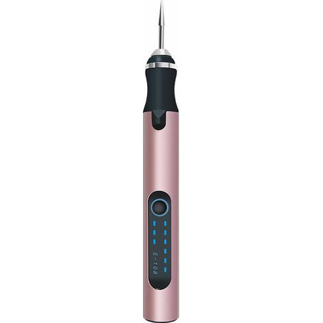 Green Mobility-Stylo de gravure électrique, outil de gravure rechargeable par USB mini stylo de gravure multifonctionnel pour bijoux à bricoler soimême métal verre pierre plastique bois (rose) (1/5)