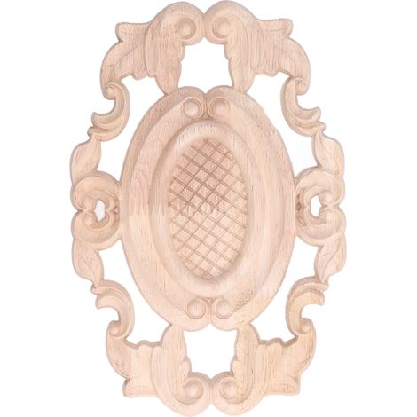 Applique décorative en bois non peint à faire soi-même, sculptée, pour meubles, armoires, fenêtres et portes. (1/5)