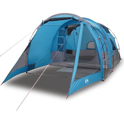 vidaXL Tienda de campaña túnel para 4 personas impermeable azul (1/2)