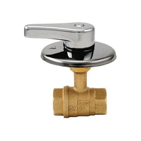 ROBINET À ENCASTREMENT AVEC VANNE À BILLE EN LAITON À LEVIER 1/2" - ART.138 (1/2)