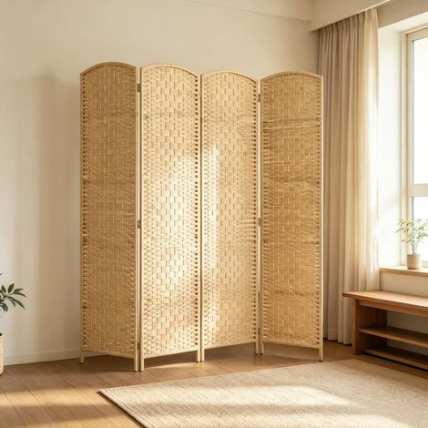 Lot de 4 — Séparateur d'espace, design élégant intemporel, pour dressing, coin détente et séjour (1/5)