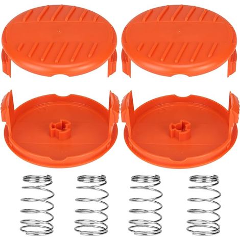 Capuchons de bobine A6481 A6485 RC-100-P pour Black Decker GL280, GL301, GL425, GL430, GL545, GL555, GLC13, STC1820, ST1823, GLC1825L, GLC3000. Couvercle de bobine de rechange. (4 capuchons de (1/5)