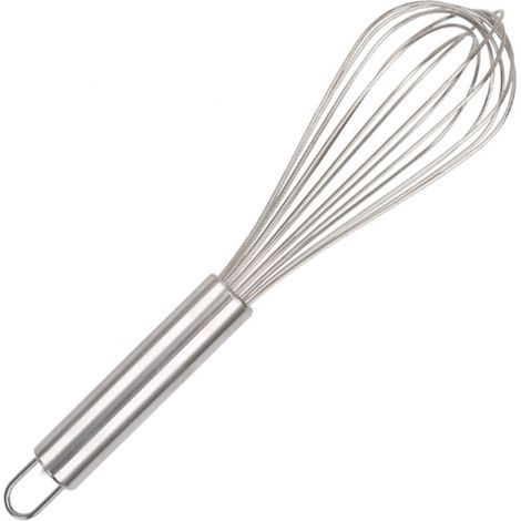 Set 4 fruste da cucina in acciaio inox – Frusta da cucina – Sbattitore manuale per dolci 26 cm (1/4)