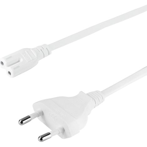 LogiLink CP092W cable de transmisión Blanco 1,8 m Enchufe tipo C C7 acoplador (1/5)