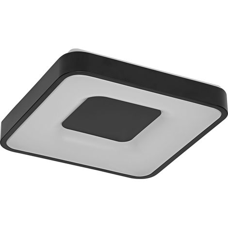OSRAM ORBIS Piana Plafonnier LED 380mm, 24W, 3000K blanc chaud, Click-DIM, Noir, Métal, IP20