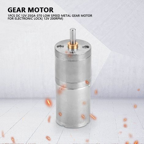 1 Stück 25 mm DC 12 V 25GA-370 Langsamlaufender Metallgetriebemotor für elektronische Schlösser (1/5)