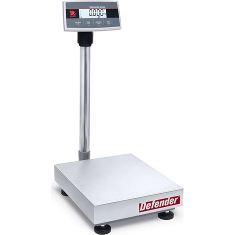 OHAUS DEFENDER 2500 Plateforme de balance légale LCD pour entrepôt 40x50cm 150Kg / 50g (1/4)
