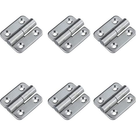（Droite）6 charnières amovibles 1,5' petits joints coulissants charnières de porte amovibles en acier inoxydable 304 gaucher (1/5)