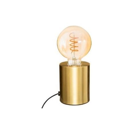 Saba Tischlampe mit goldener Basis, Höhe 10,5 cm, Durchmesser 9 cm