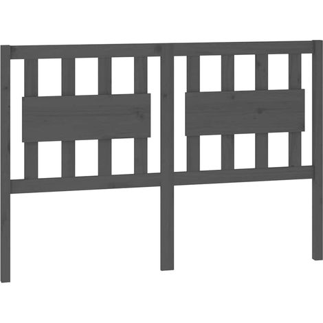 Maison Exclusive - Cabecero de cama madera maciza de pino gris 12 (1/5)