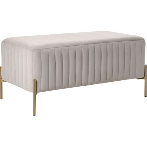 Polsterbank UTAH Samtstoff Taupe